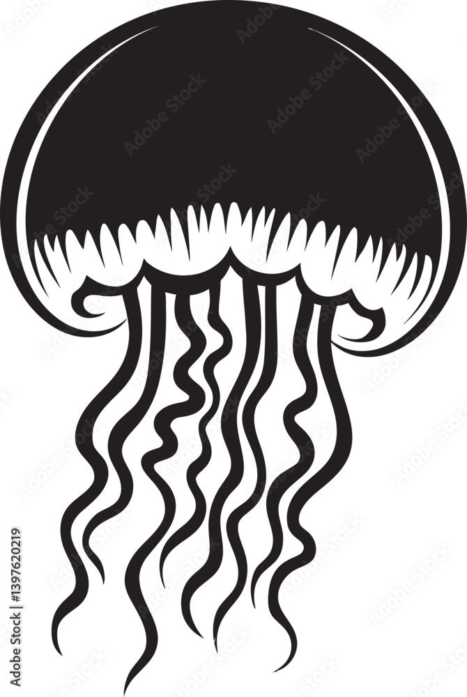 Fototapeta premium Jellyfish and the Future of Ocean Health What Their Presence Can Tell Us About Environmental Changes