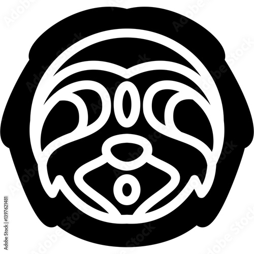 Sloth Glyph Icon