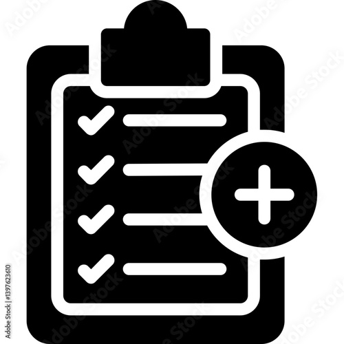Medical Diagnosis Glyph Icon
