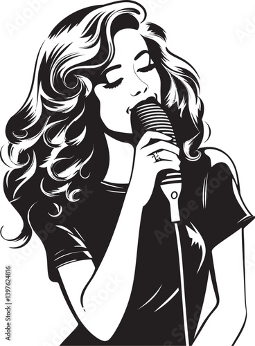 Karaoke Girl Inspirations Embracing the Beauty of Song and Friendship