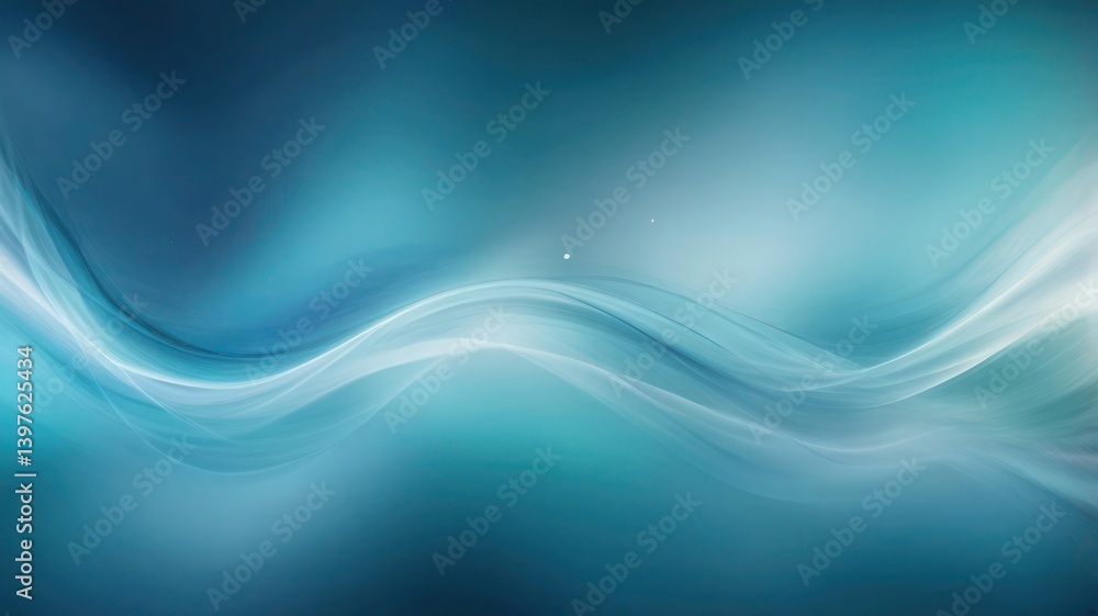 Obraz premium abstract blue wave background
