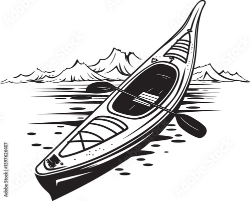 Kayaking in Stillness The Magic of an Upright Vessel on Calm Waters