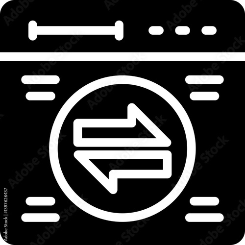Illegal Transaction Glyph Icon