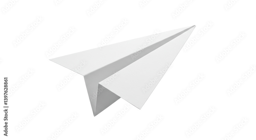 Isolated Paper Airplane Isolated Paper Airplane