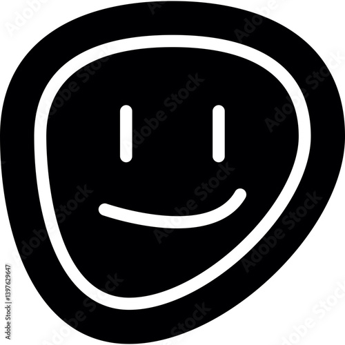 Thinking Face Glyph Icon