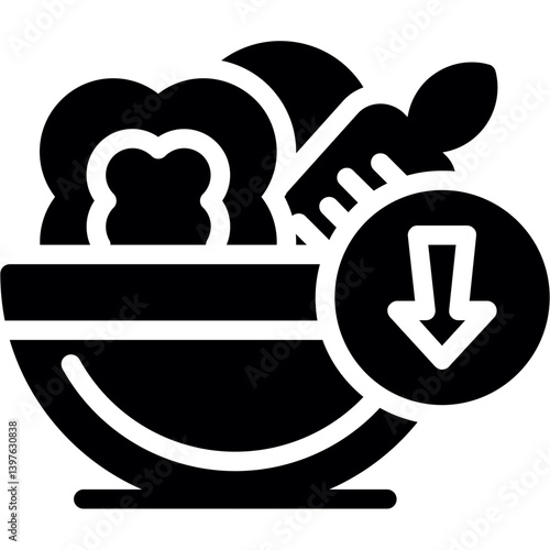 Low Carb Glyph Icon