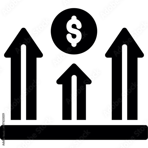 Business Competitiveness Glyph Icon