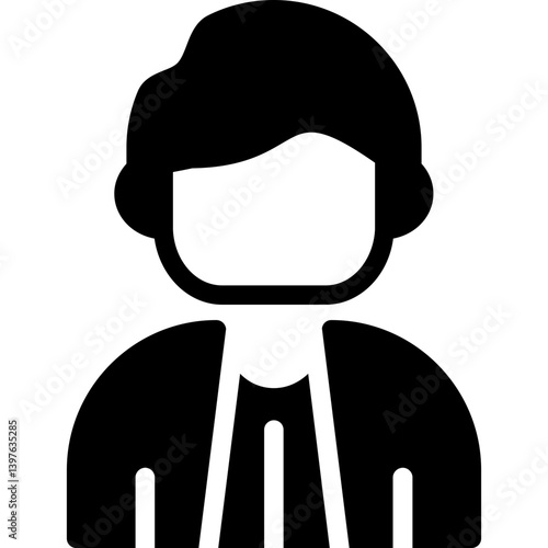 Lawyer Glyph Icon