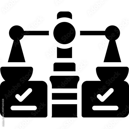 Legal Case Glyph Icon