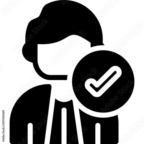 Lawyer Glyph Icon