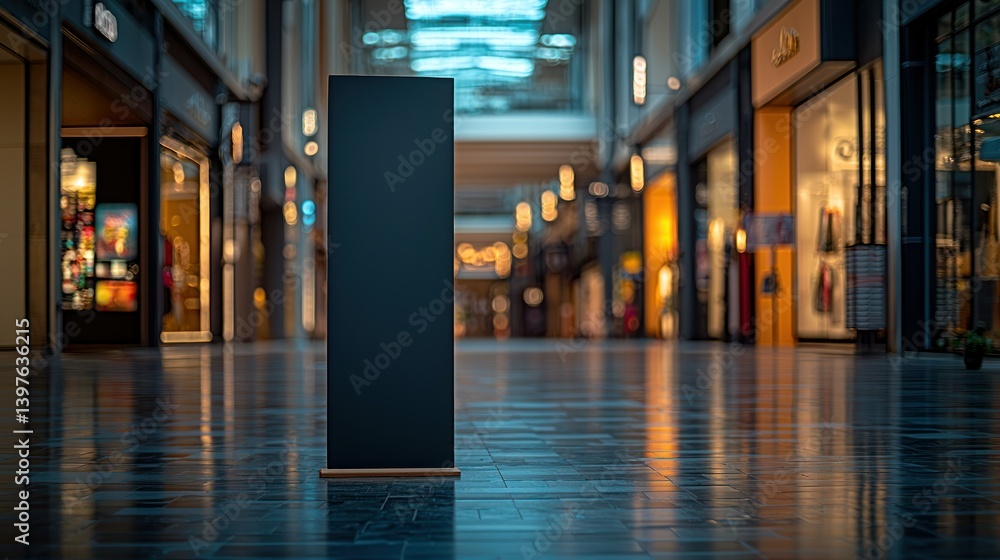 Fototapeta premium Blank Retail Display in Shopping Mall