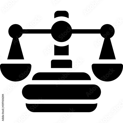 Legal Counsel Glyph Icon