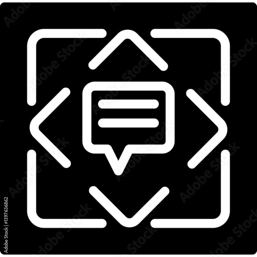 Inequality Icon Glyph Icon