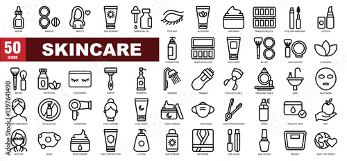 Skincare Icon Set