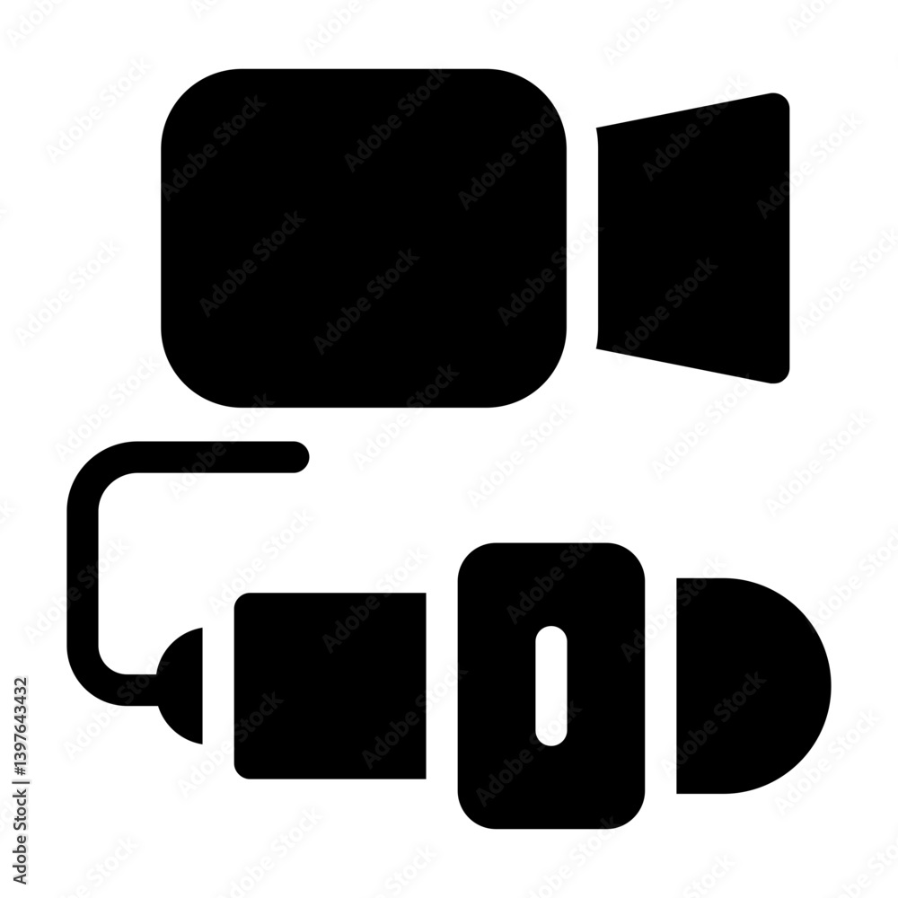 Media Coverage Glyph Icon Media Coverage Glyph Icon