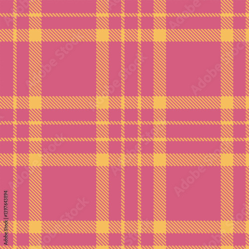 Elegant Pastel rose & Muted butterscotch Seamless Tartan Textile Design