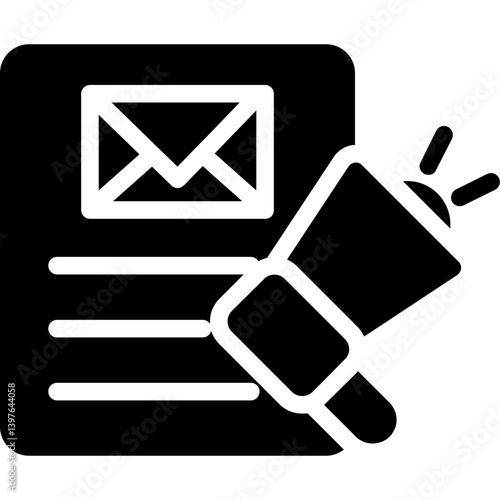 Media Outlet Glyph Icon