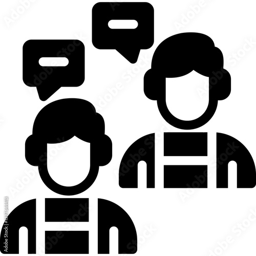 Opinion Column Glyph Icon