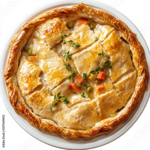 Delicious Chicken Pot Pie with Flaky Crust Homemade Recipe