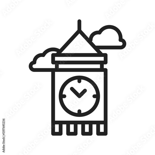 London Fashion Week icon vector image. Suitable for mobile apps, web apps and print media.