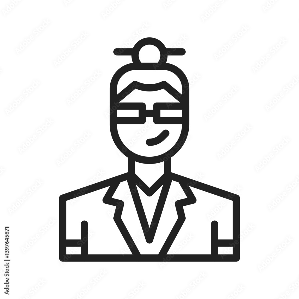 Stylist Male icon vector image. Suitable for mobile apps, web apps and print media. Stylist Male icon vector image. Suitable for mobile apps, web apps and print media.