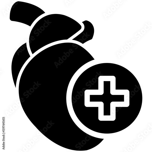 Cardiac Surgery Glyph Icon