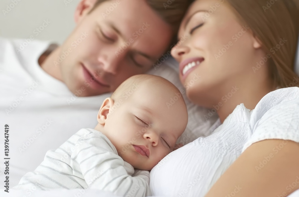 Caring Parents Embrace Newborn in Cozy Home Setting Family Portrait Indoor Warm Atmosphere Intimate Moment Caring Parents Embrace Newborn in Cozy Home Setting Family Portrait Indoor Warm Atmosphere Intimate Moment