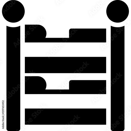 Bunk Bed Glyph Icon