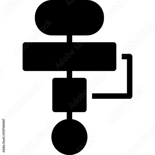 Code Logic Glyph Icon