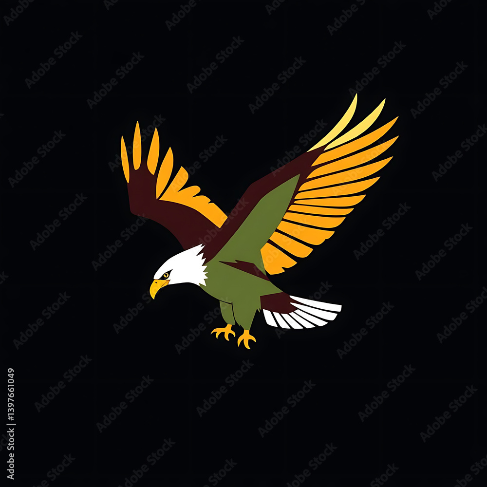 Obraz premium eagle vector illustration