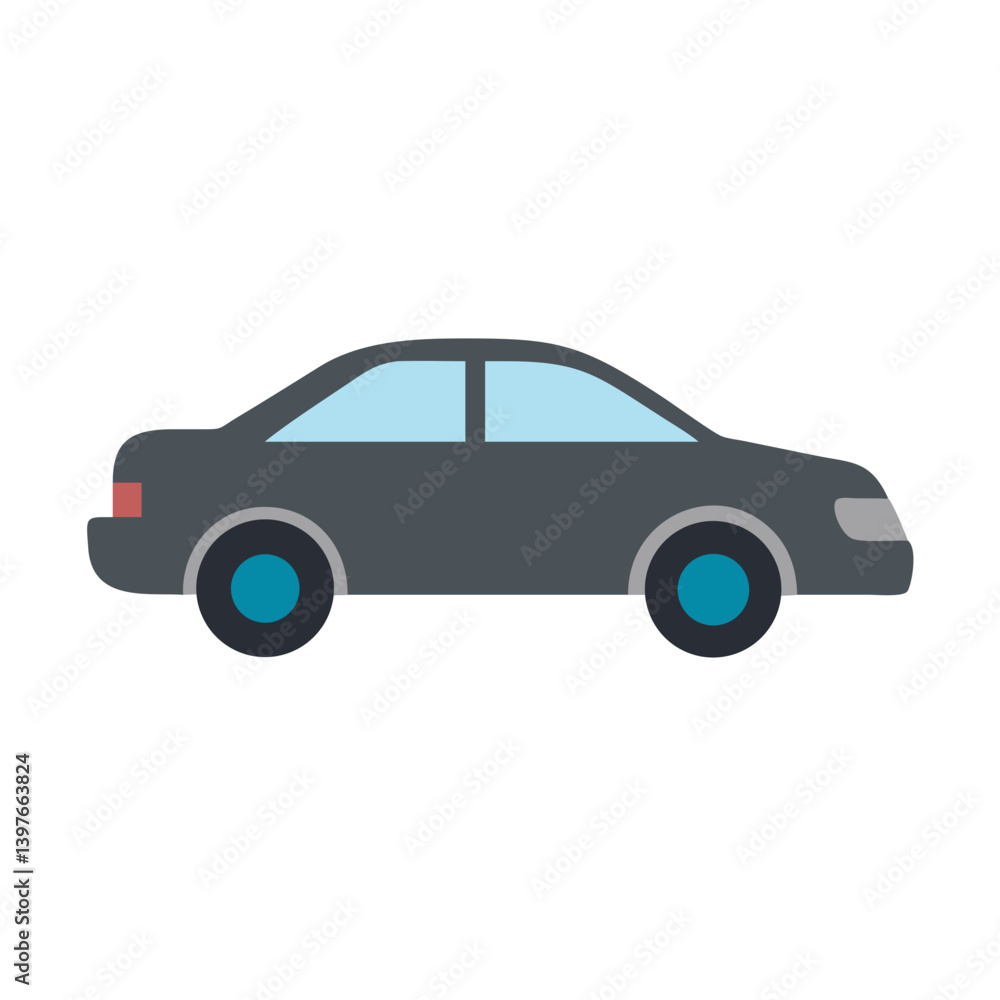 Sedan Car Side Icon Design Sedan Car Side Icon Design