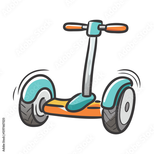 segway scooter icon, segway scooter vector illustration-simple illustration of segway scooter, perfect for segway scooter logos and icons