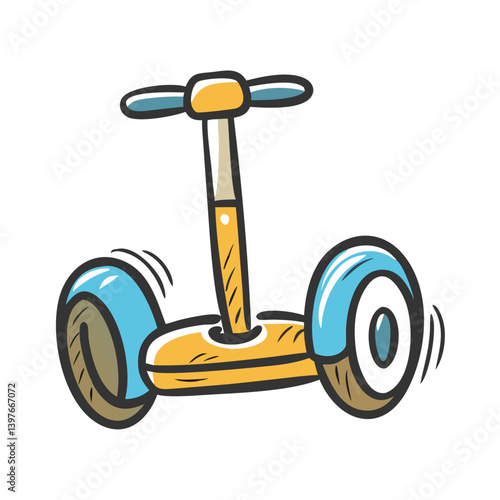 segway scooter icon, segway scooter vector illustration-simple illustration of segway scooter, perfect for segway scooter logos and icons