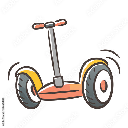 segway scooter icon, segway scooter vector illustration-simple illustration of segway scooter, perfect for segway scooter logos and icons
