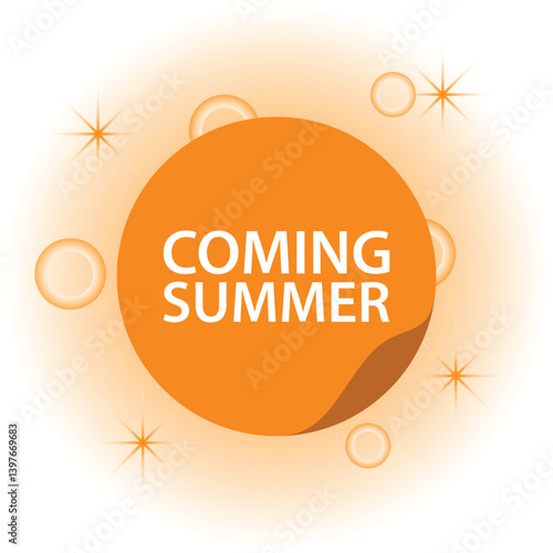 comming summer with 3d topical background leaves.vector illustration background design.