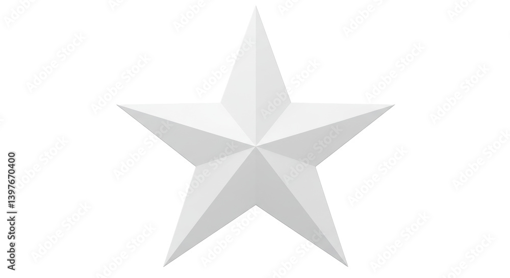 Obraz premium Isolated White Star