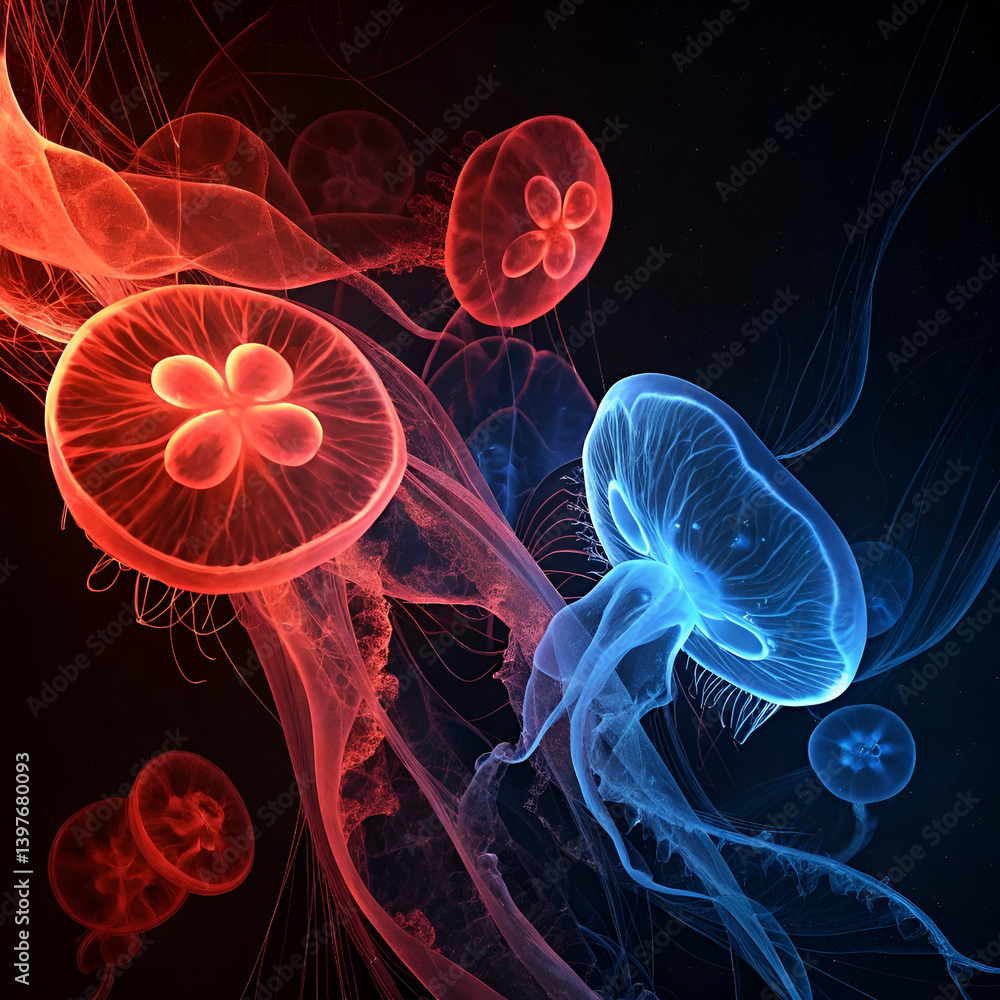 Fototapeta premium jelly fish in the water