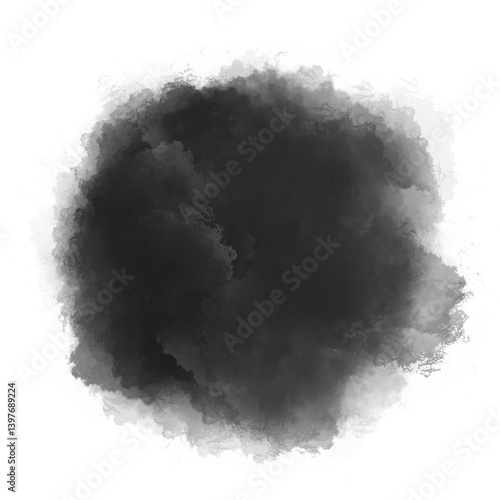 black abstract clouds background 