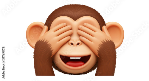 Photography Isolated see no evil monkey emoji