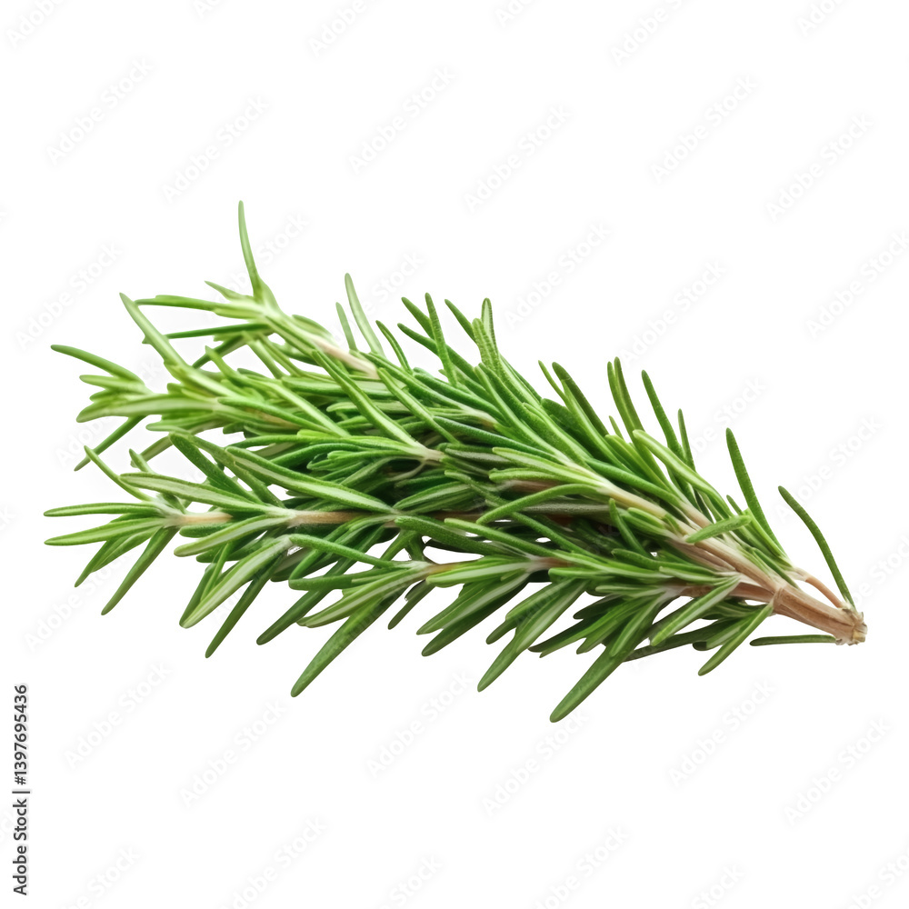 Fresh rosemary sprigs on transparent background Fresh rosemary sprigs on transparent background