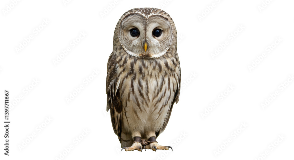 Fototapeta premium Isolated Barred Owl