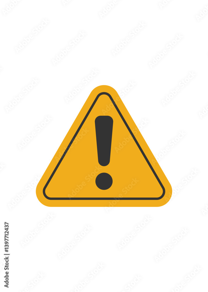 Caution icon or Warning symbol. stock illustration Caution icon or Warning symbol. stock illustration