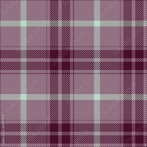 Plaid pattern seamless. Autumn purple grey & Classic dark plum Tartan Textile Design. 