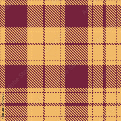 Light merlot Seamless Tartan with Pastel apricot accents Textile Design