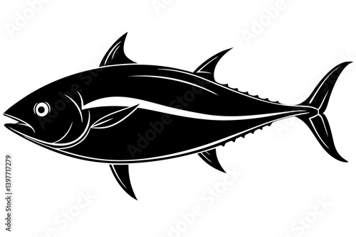 Clean and scalable fish vector illustration perfect for aquatic-themed designs, seafood branding, marine education materials, and creative digital projects. Easily editable and ideal for use in logos,