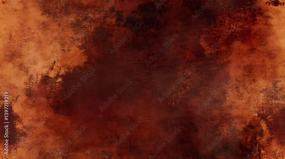 Fototapeta premium A textured abstract design featuring deep rust and copper tones.