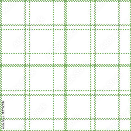 Elegant Seamless Tartan featuring Light dull green and Sandy white Textile Design