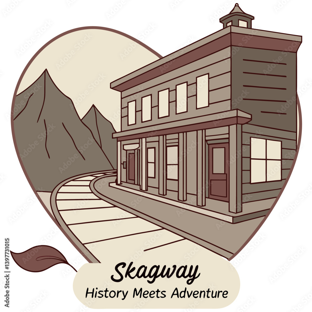 Fototapeta premium Skagway Gateway to the Klondike