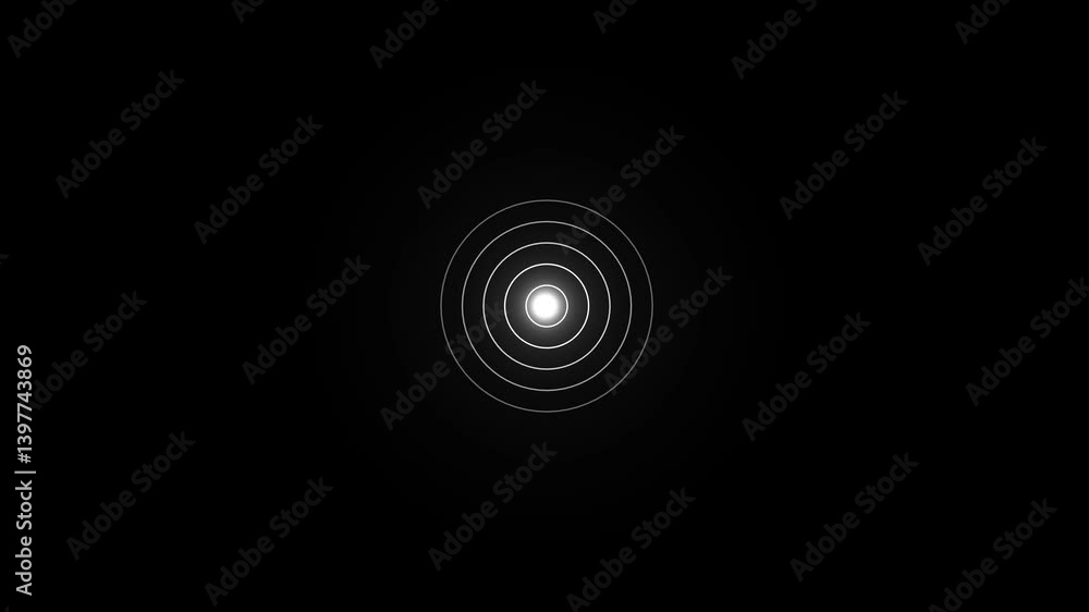 Radio waves heartbeat and pulse rate signal animation Frequency Wave Pulse Diffusion Technology Background. seamless looping circle background. -4k animation video Radio waves heartbeat and pulse rate signal animation Frequency Wave Pulse Diffusion Technology Background. seamless looping circle background. -4k animation video