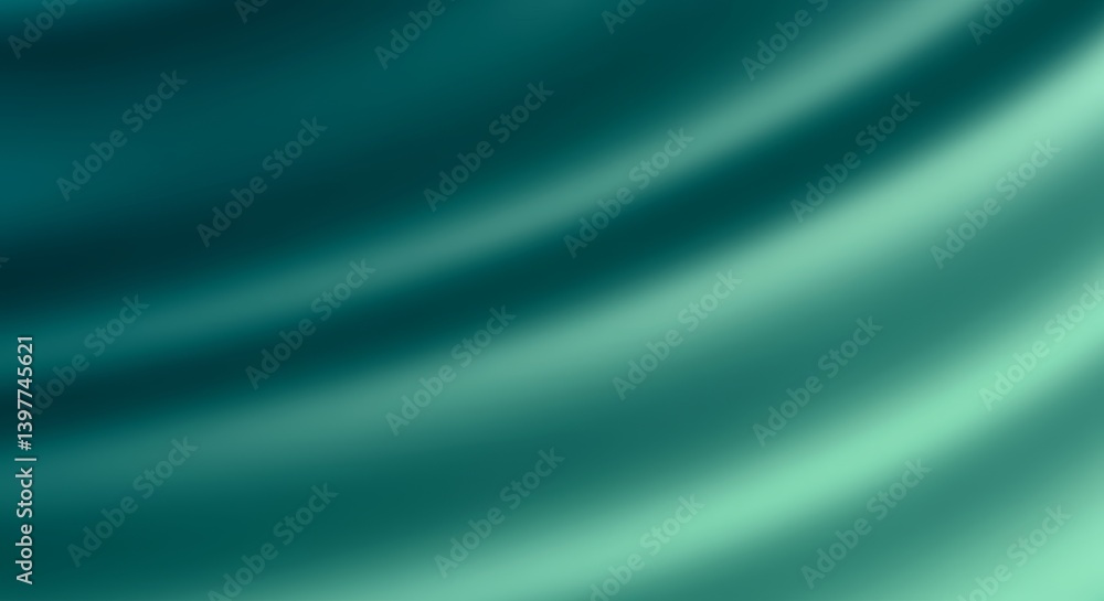 Abstract green silky waves with a smooth gradient and soft flowing texture in vibrant emerald hues Abstract green silky waves with a smooth gradient and soft flowing texture in vibrant emerald hues